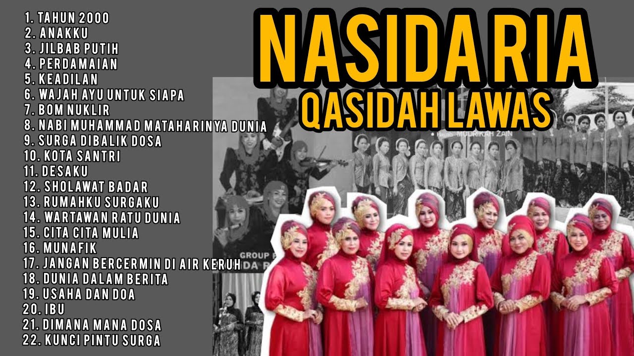 [Tanpa iklan]QOSIDAH NASIDA RIA FULL ALBUM | SHOLAWAT JAMAN DULU | LAGU ISLAMI JAMAN DULU