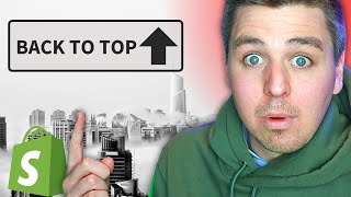 How To Add Back To Top Button On Shopify  2022 Easy Tutorial