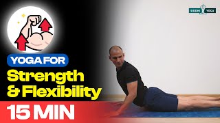 15 Min Yoga to Increase Flexibility & Strength |Most Effective Yoga Poses for Strength & Flexibility screenshot 2