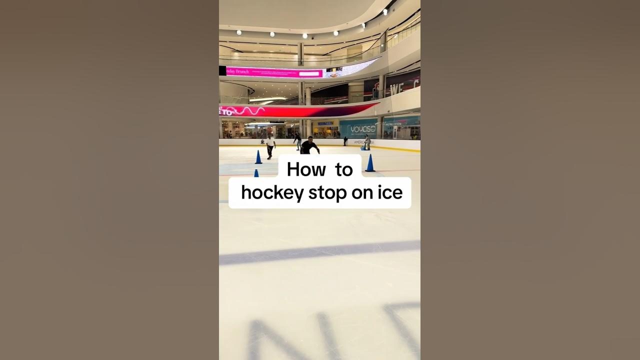 How to hockey stop on Ice step by step. reels shorts iceskating⛸ 