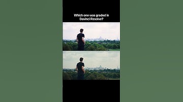 Which one was graded in davinci resolve?  #colorgrading #videoeditingtips #shorts