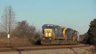 CSX: empty Ethanol train with 80 tank cars / Spartanburg to Laurens SC