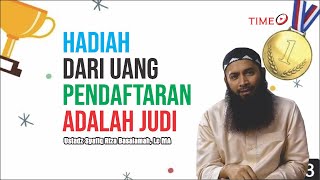Hadiah dari uang pendaftaran Lomba adalah Judi, Ust. Syafiq Riza Basalamah, Lc. MA