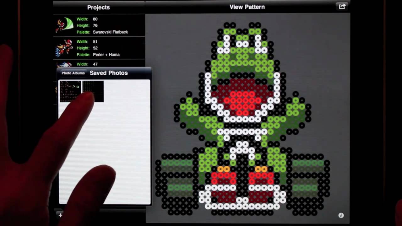 This website lets you design your own perler bead patterns 