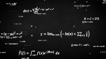 Flying Math Formula Equations Overlay Science Symbols on Blackboard 4K UHD 60fps 1 Hour Video Loop