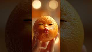 Cannibal Orange? 🍊 ASMR Eating Sounds #short