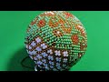 Оплетение шара бисером. Ч. 1 из 7. Beaded decoraion. Ball. Christmas