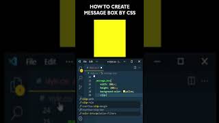 How to Message Box 🔥 or Comment Box by CSS Using Clip-Path  #shorts #shorts_viral #coding_shorts