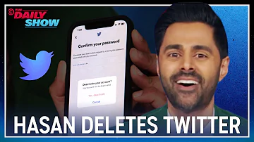 Hasan Minhaj Tells Elon He's Out, Deletes Twitter Account On-Air | The Daily Show