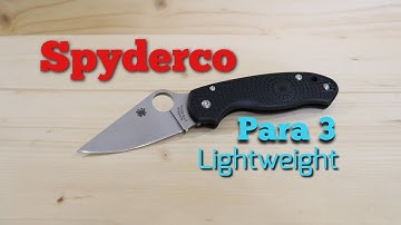 Spyderco Para 3 Lightweight Unboxing/First Impressions(Knathan