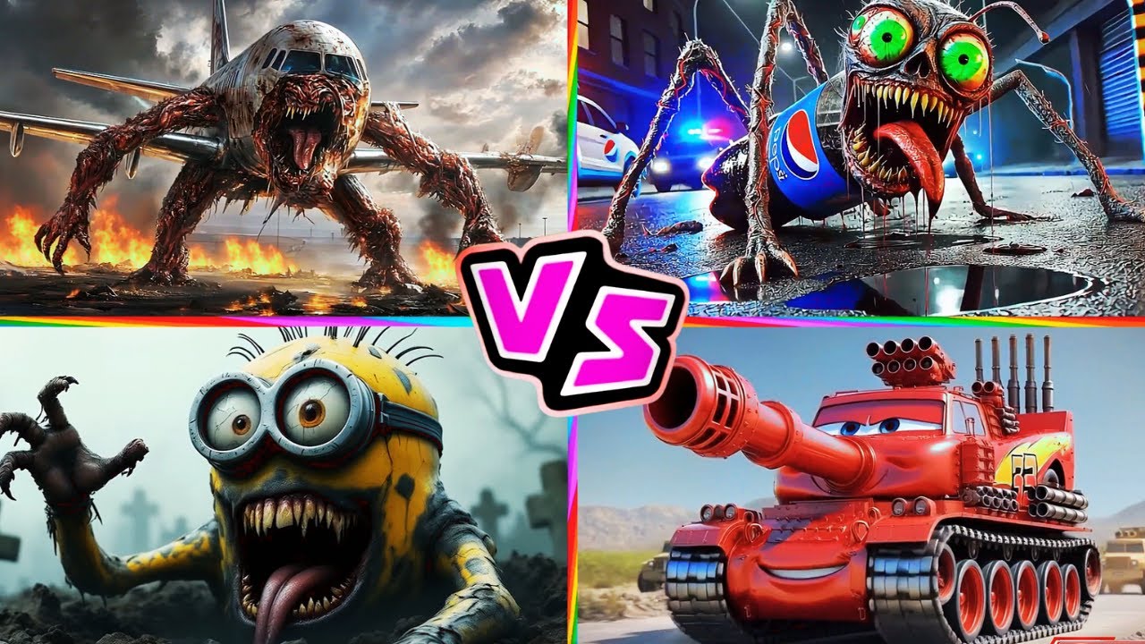 INFECTED SKY 🆚 Pepsi HEAD EATER 🆚 Minion Zombie 🆚 McQueen Tank 🎶 Tiles Hop EDM Rush