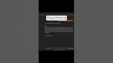 Watch me build and sell a website in 15 seconds