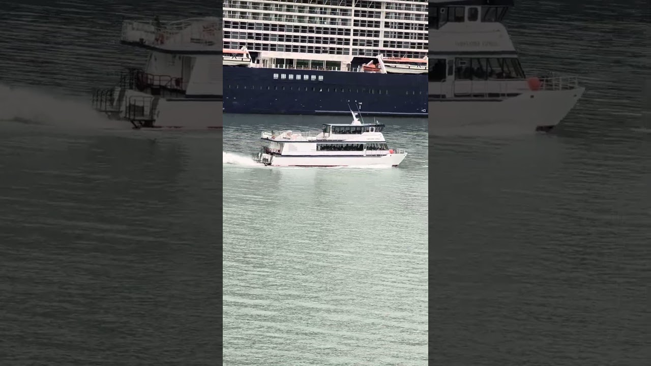 Massive Ship vs. Small Boat: Close Proximity Maneuvers #shorts