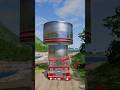 Van &amp; Fire Truck vs Canon Bollards Crush Beamng #6