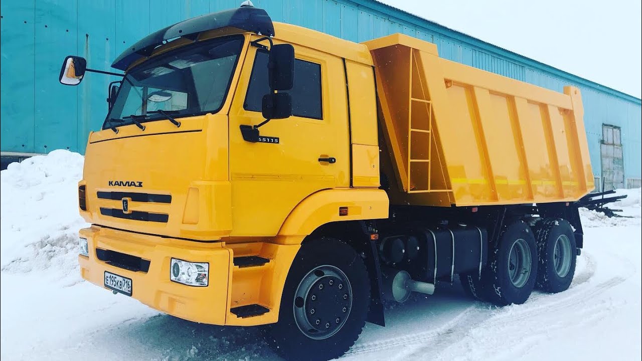 Установка самосвального кузова на Камаз 65115 - YouTube