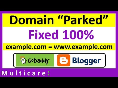How to fix domain parked problem | custom domain in Blogger
