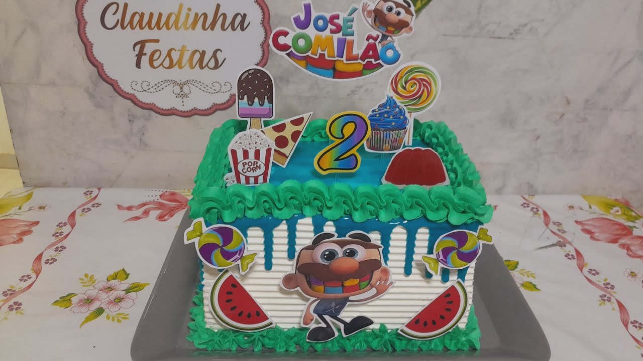 Bolo tema José comilão - YouTube