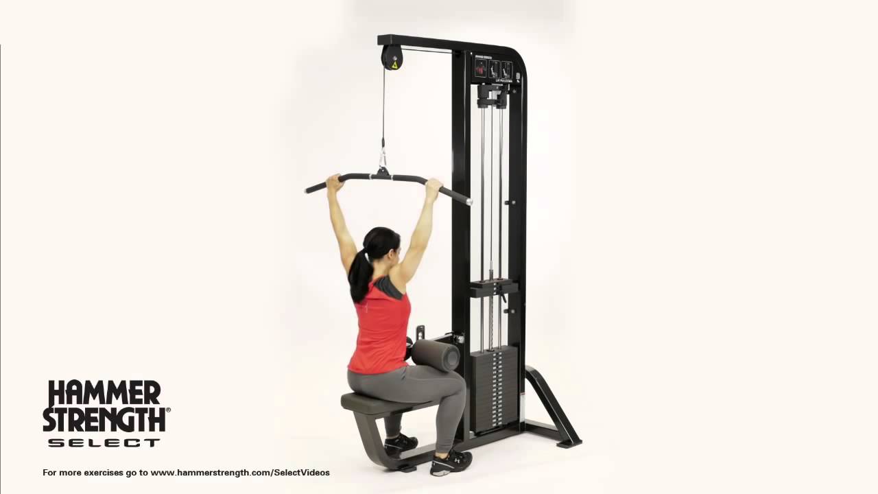 Hammer Strength Select Lat Pulldown YouTube