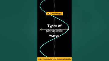 What are the types of ultrasonic waves? | #ndt #knowledge #careerinndt #andt #education