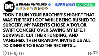FAMILY LEFT ME TO DIE FOR CONCERT TICKETS—GRANDPA’S \