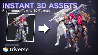 🎮Image to 3D Game Assets + Animation Workflow Using Triverse AI