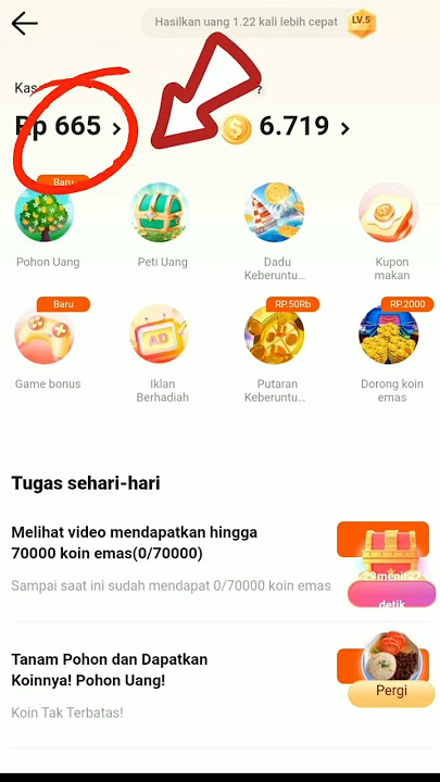 Cara tukar koin menjadi uang di snack video #tutorial #shorts