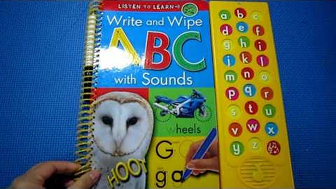 Write and Wipe ABC with Sounds ABC學習有聲書【🎈愛米粒小舖】 - 天天要聞
