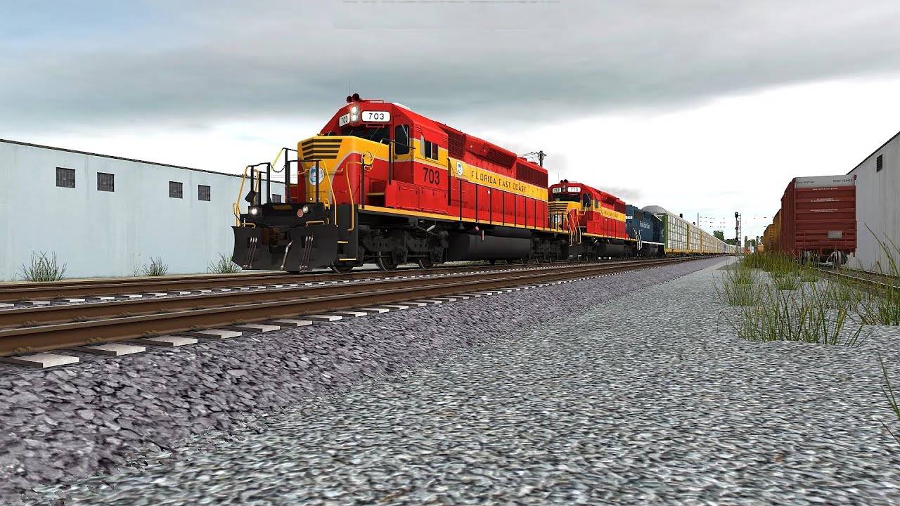 TrainzWatching Florida East Coast Railway Train 109 ...