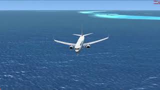 PMDG 737/ aerosoft maldives x landing