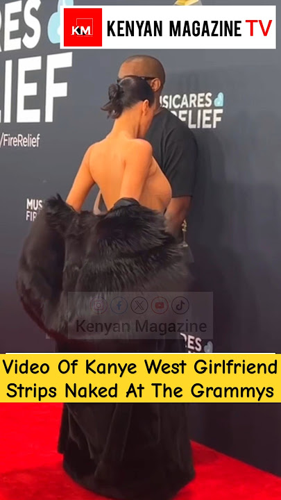 Kanye West and Bianca Censori Viral Video at the Grammys Red Carpet