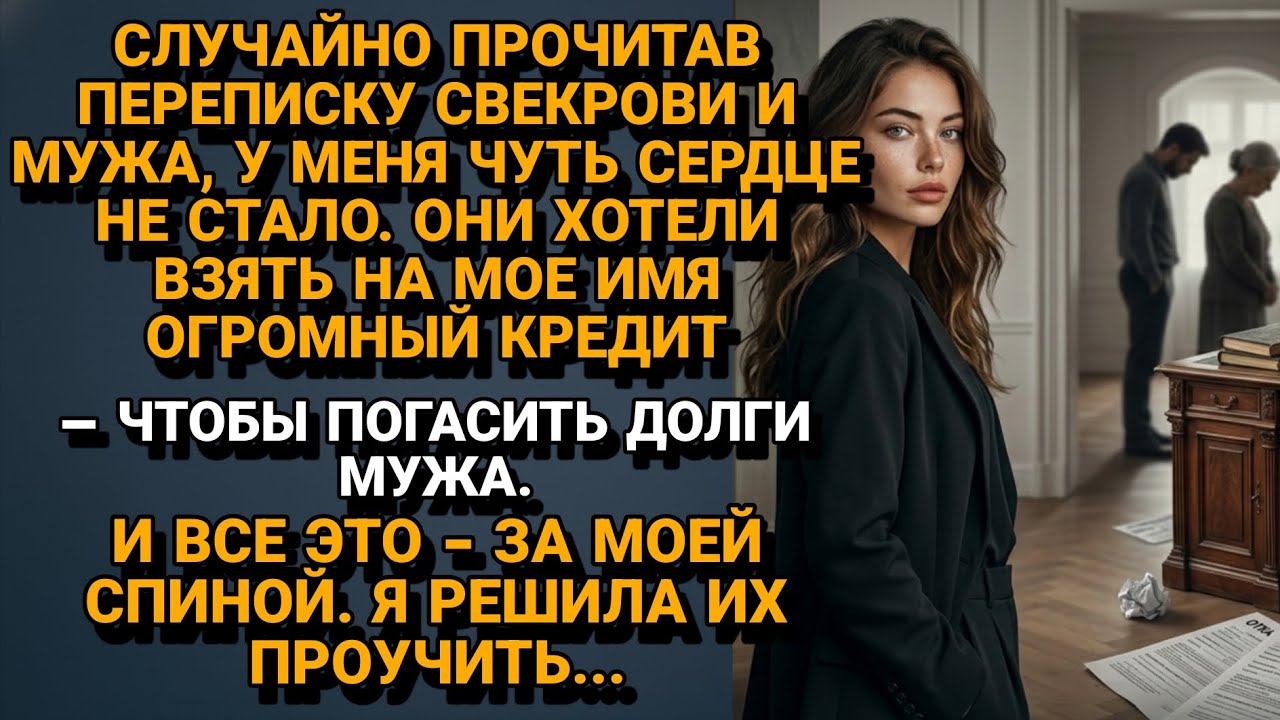 Кредит за Моей спиной: Как Муж и Свекровь решили долги закрыть