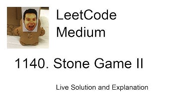 1140. Stone Game II (updated video in description) (Leetcode Medium)