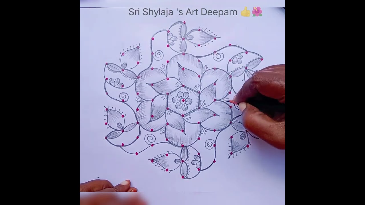 Karthigai🌺Deepam🌺special kolam 🌺 கார்த்திகை தீபம்👍🌺 just 11 dots🌺simple rangoli🌺agal vilakku kolam🌺✨