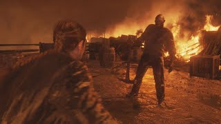 The Last Of Us 2 Abby Vs Brute Boss Fight In Scar Village