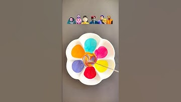 Guess the mixed colors of squid game 3  (part 11)#squidgame3#squidgame #colormixing#satisfying#asmr