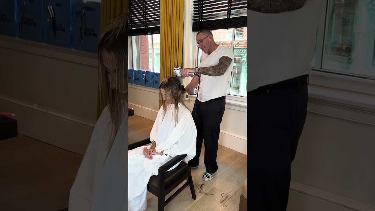 got THE rachel green haircut from the man himself