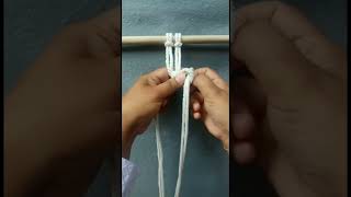 Macrame Tutorial | Macrame Triangle Knot Tutorial #shorts #macrameknot #macrametutorial #craft #diy