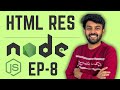 HTML Response & Status Code in Node.js | Node.js Ep - 8 | code io - Tamil
