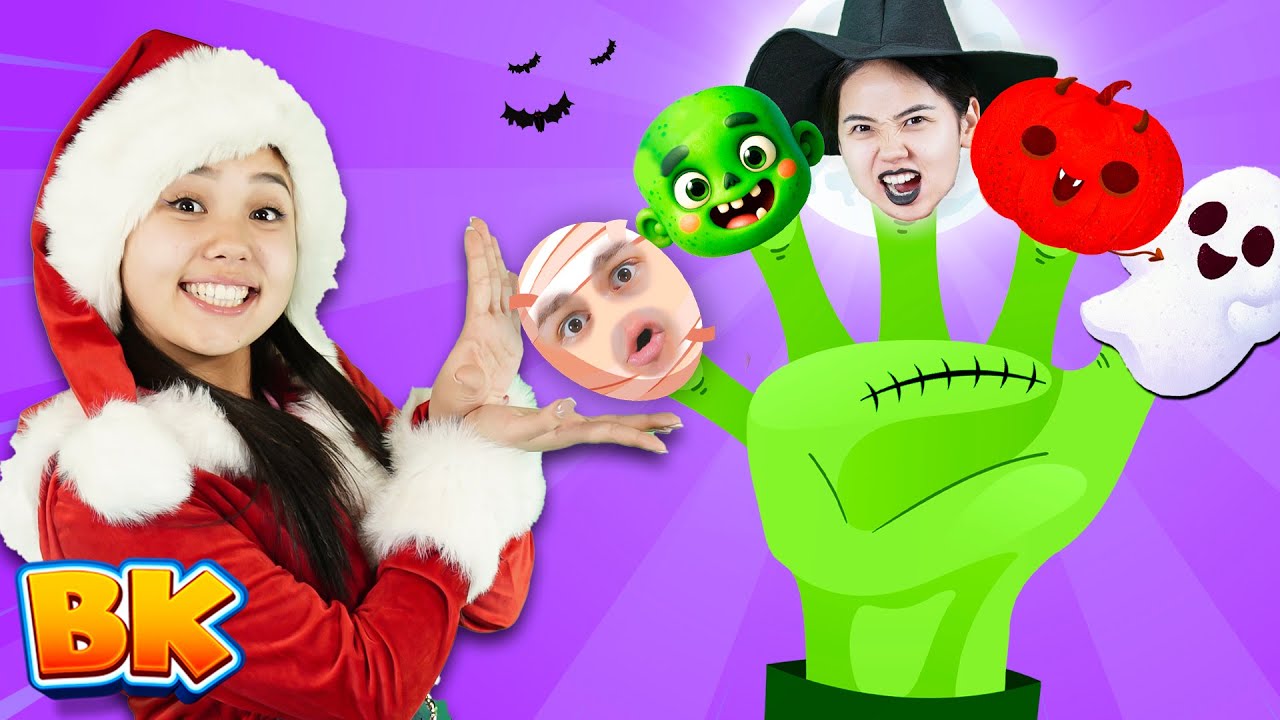 Finger Family Halloween Song | Funny Kids Songs & More Nursery Rhymes | BisKids World