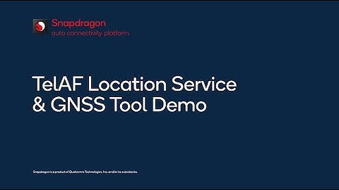 Location Service and GNSS Demonstration