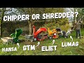 Chipper or shredder watch this first hansa vs gtm vs eliet vs lumag woodchipper gardenshredder