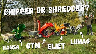 Chipper or Shredder? Watch this First! Hansa vs GTM vs Eliet vs Lumag #woodchipper #gardenshredder screenshot 2