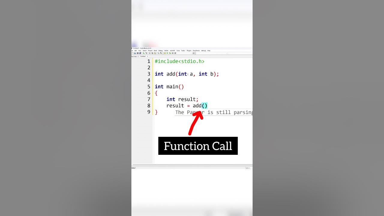 C program to add two numbers using function #calmdown #cprogramming # ...