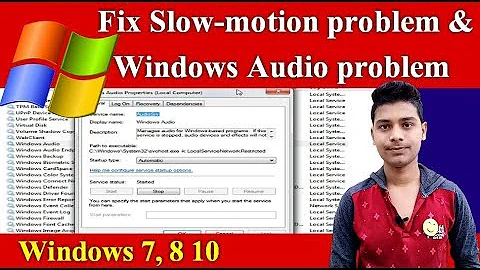 Fix Video slow-motion problem and windows audio problem in windows 7, 8, 10 || by JeetsTalk