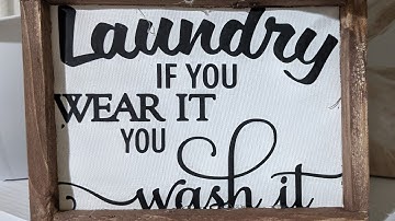 How to Make a Farmhouse Reverse Canvas Sign