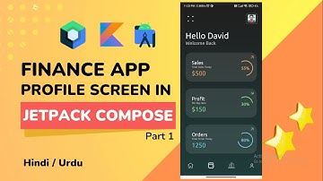 Finance App Profile Screen Design in Jetpack Compose | Hindi/Urdu | Android Studio | Part 1 of 2