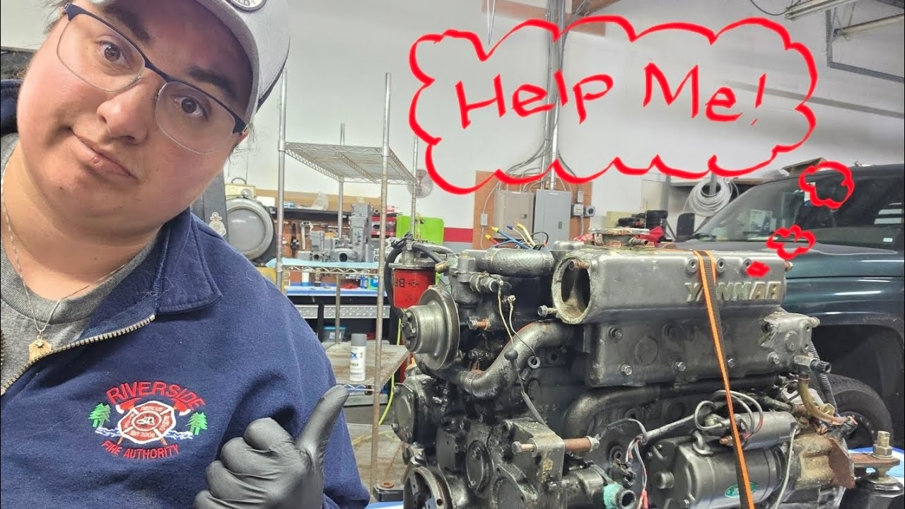 ⁣Yanmar 4JHBE Engine Teardown! (Part 1)