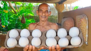 Cooking Simple Egg Curry Recipe '; Winter Morning Cooking, 92yrs Grandpa & 88yrs Grandma