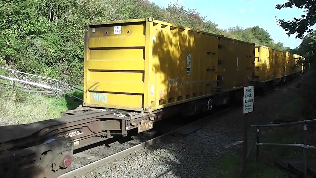 Class 59 Calvert Freight Binliner Aylesbury branch - YouTube
