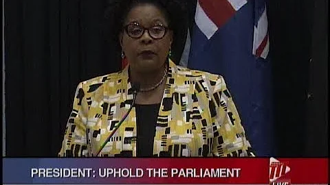 President Weekes: Uphold The Parliament